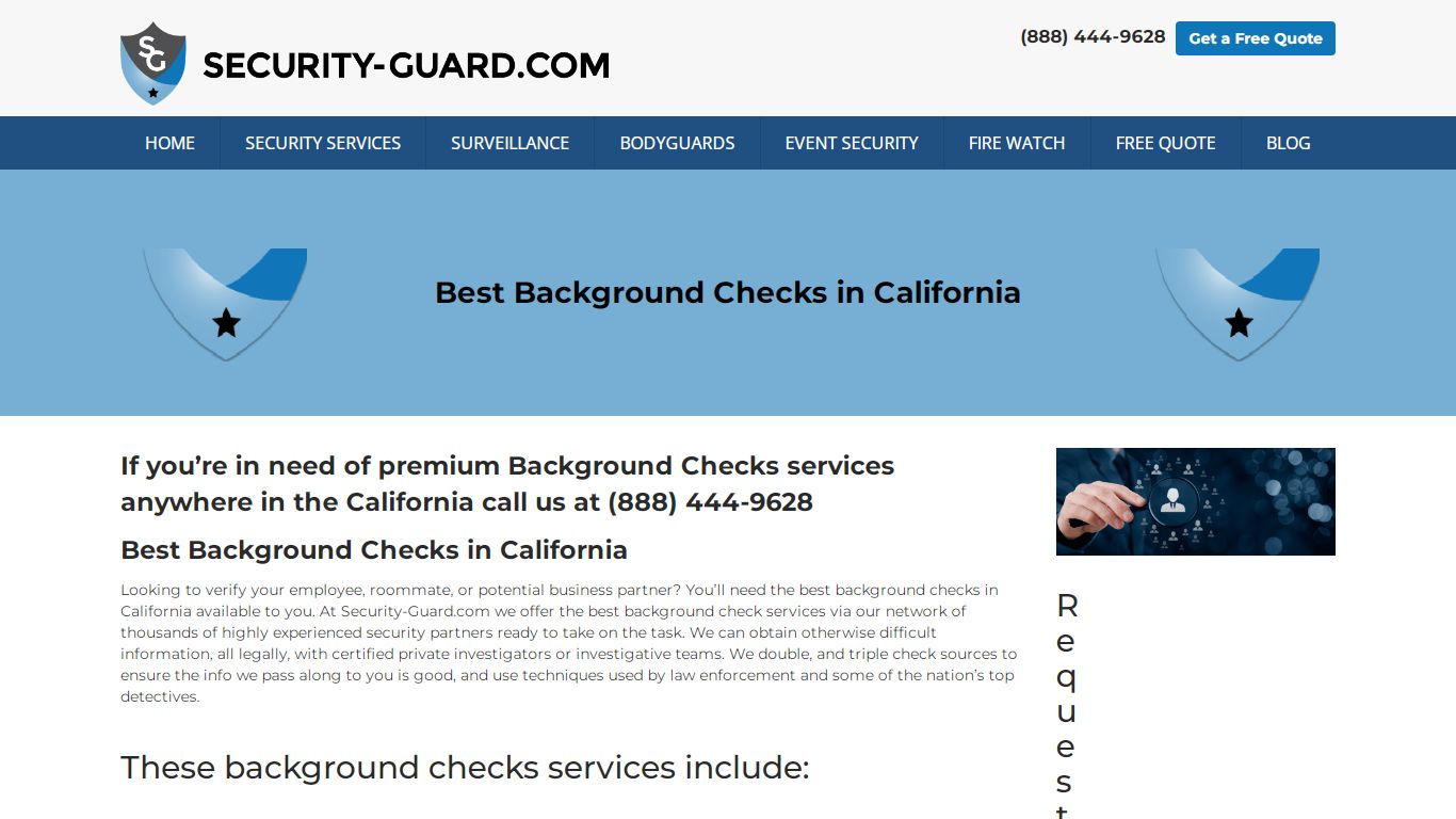 Best Background Check Services in California - Security-Guard.com