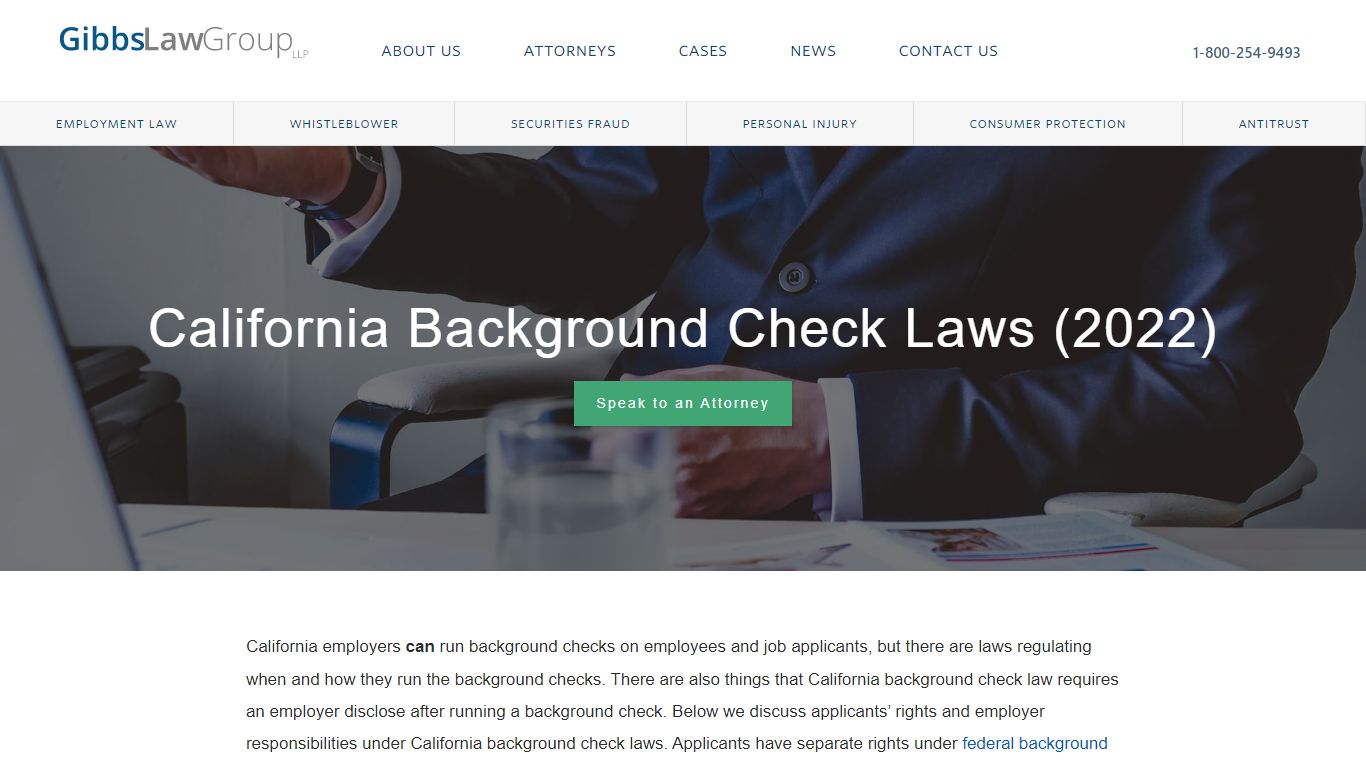 California Background Check Laws (2022) - Gibbs Law Group