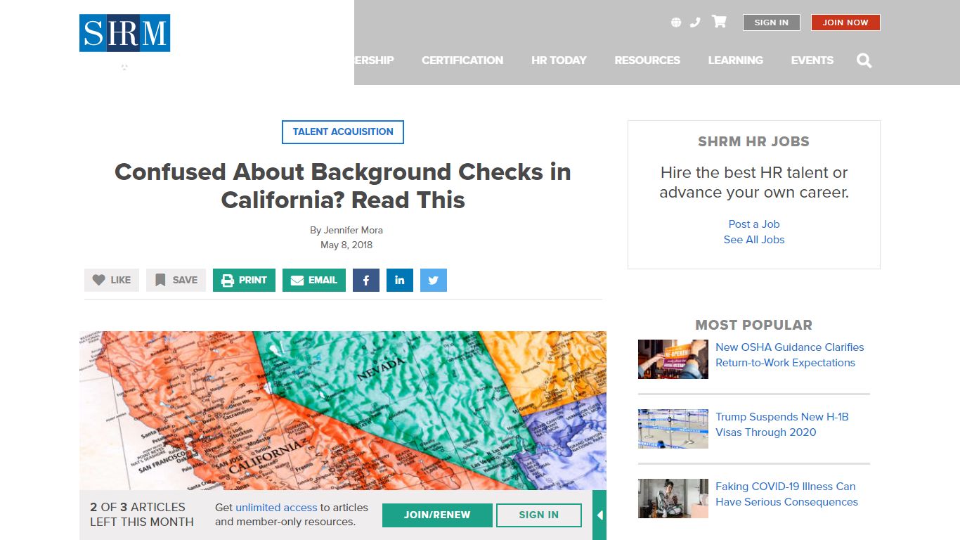 Confused About Background Checks in California? Read This - SHRM